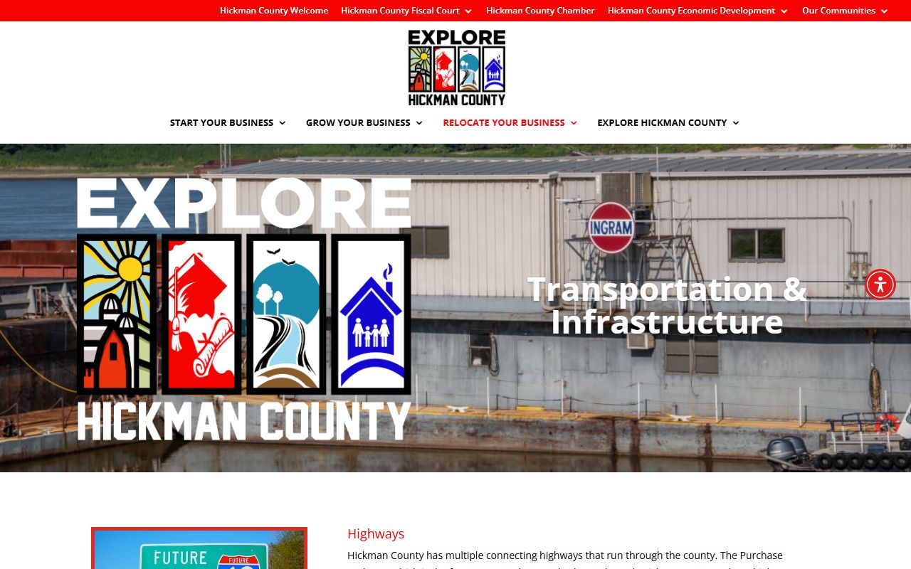 Hickman County court records transportation routes