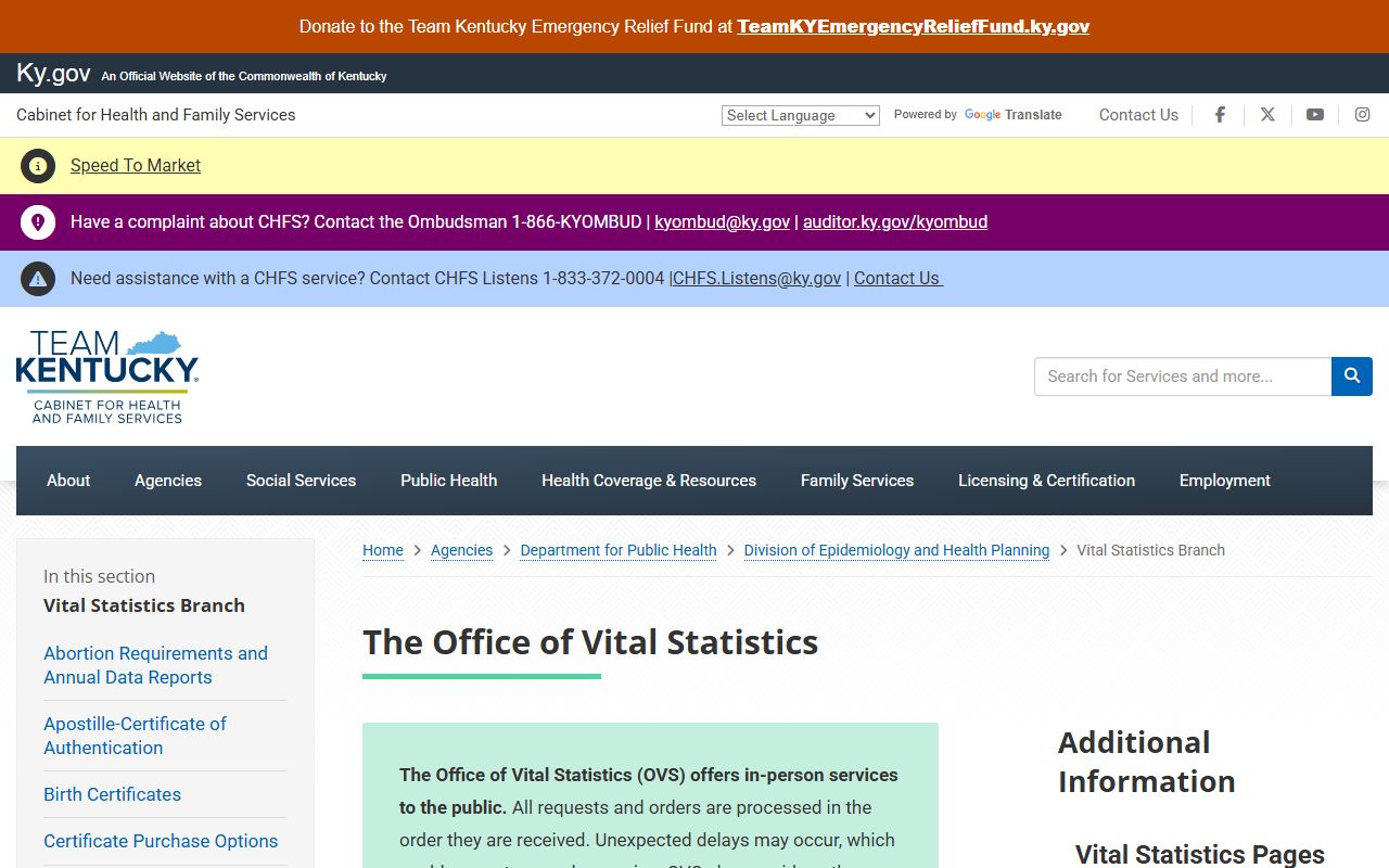 Hickman County marriage and divorce records Kentucky Office of Vital Statistics